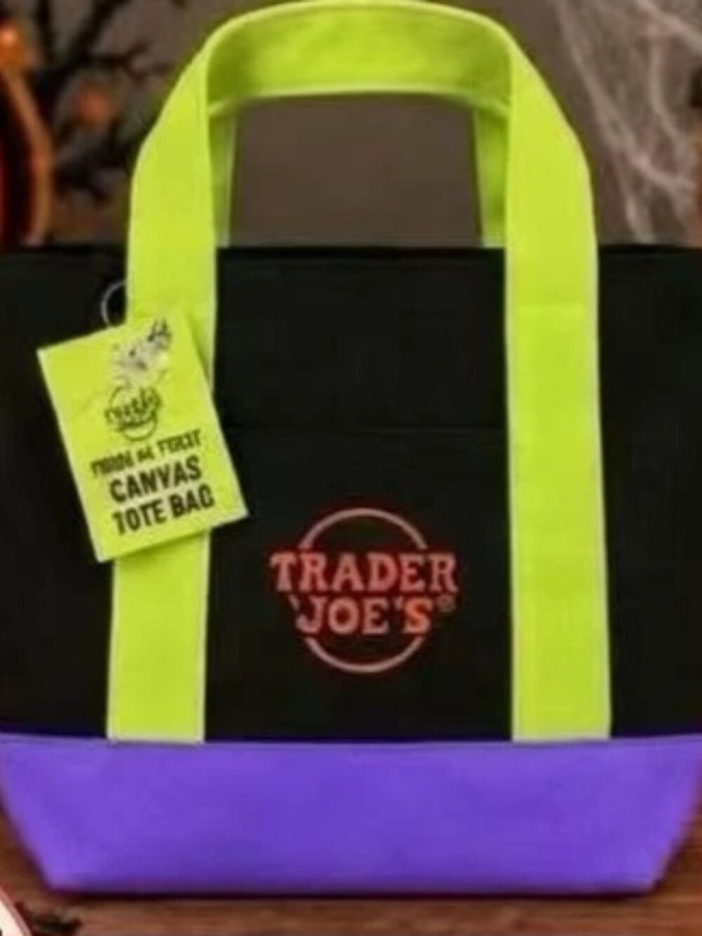 Trader joes mini tote halloween
